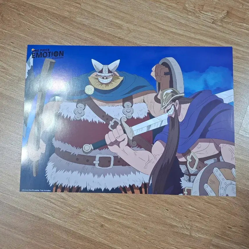 [BUNJANG] One Piece Emotion Exhibition Week 4 Lucky Draw A3 Poster (Doggy & Brogy) / 원피스 이모션 전시 4주차 특전 도기&브로기 A3 포스터