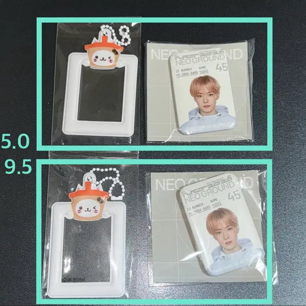 [BUNJANG] NCT NCT NATION Neo Ground Yushi "Neo Ground" Exhibition Acrylic ID Holder & Badge Set / 엔시티 10주년 가챠 유우시 팝업 전시 증사홀더 뱃지 아이디 홀더 캔뱃지