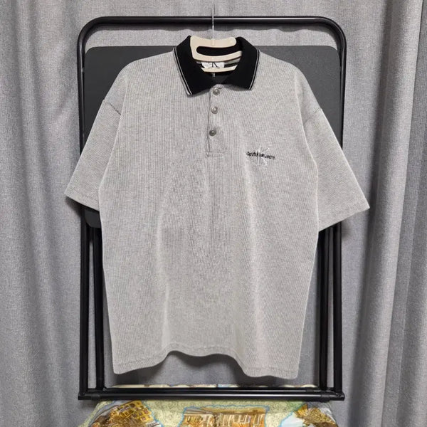 [BUNJANG] Calvin Klein 90s USA Made Cotton Blend Short Sleeve Polo T-Shirt L / 90s Usa Calvin Klein 반팔 카라넥 티셔츠 L(100)