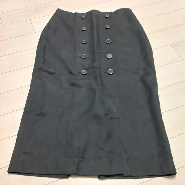 [BUNJANG] Club Monaco Black Button Pencil Skirt Size 6 / 클럽모나코 블랙 버튼 펜슬 스커트6사이즈 새상품