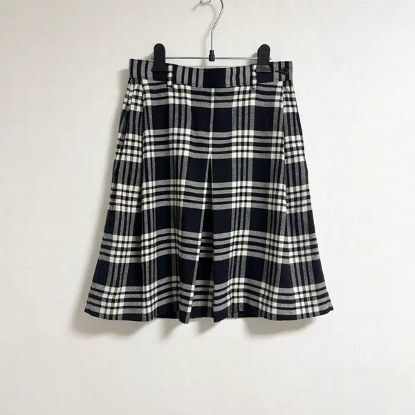 [BUNJANG] Margaret Howell Cotton Plaid Mini Skirt / 마가렛호웰 미니스커트