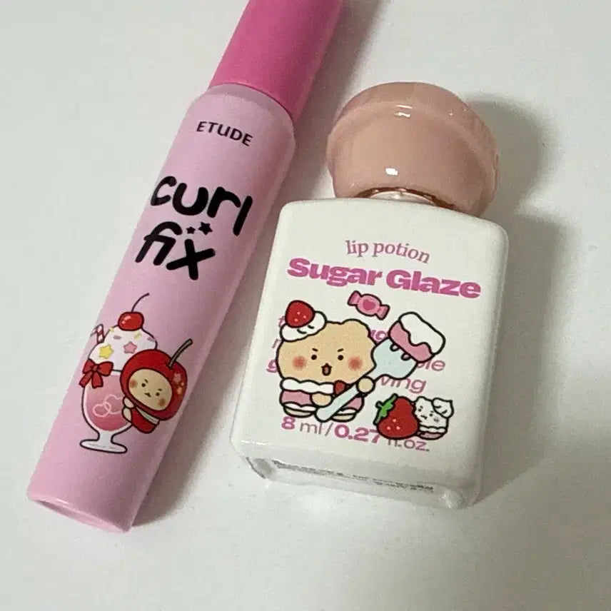 [BUNJANG] Etude Collection Fix & Sugar Glaze Lip Potion Bundle Set / 급처, 새상품) 에뛰드 컬픽스 & 슈가글레이즈 립포션 일괄양도
