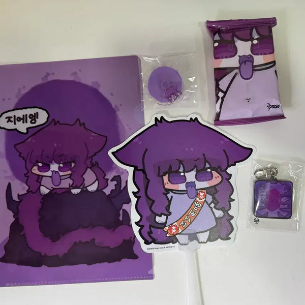 [BUNJANG] Dungeon & Fighter Jieeng Goods Bundle Set / 던파 지에엥 플레이엑스포 굿즈세트 던전앤파이터 지에엥