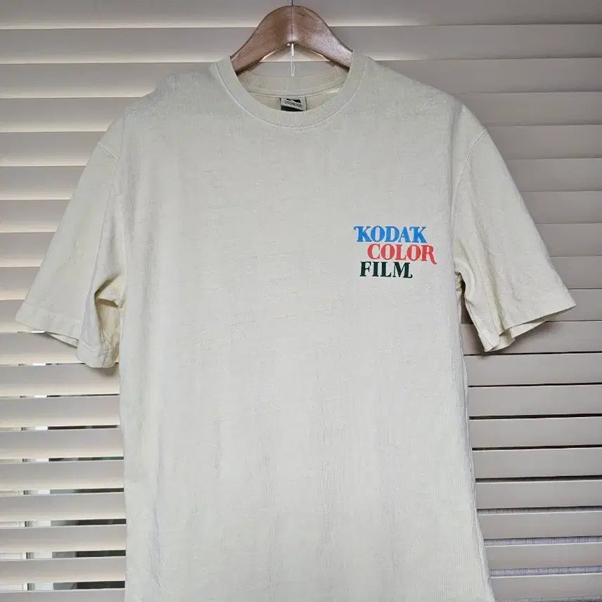 [BUNJANG] Kodak Color Film Short-Sleeve T-Shirt Ivory M / 코닥 컬러 필름 반팔티 아이보리 M