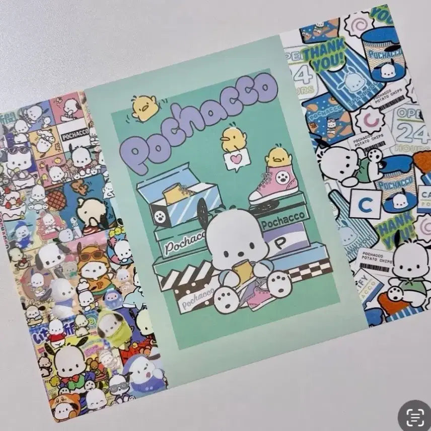 [BUNJANG] Sanrio Pochacco Wrapping Paper Set (40 Sheets) / 포차코 랩핑지 40장