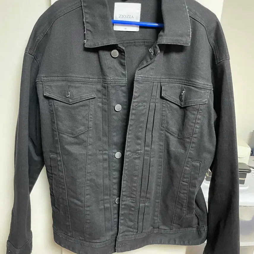 [BUNJANG] Ziozia Black Denim Jacket Size 95 / 지오지아 블랙 데님 자켓 95
