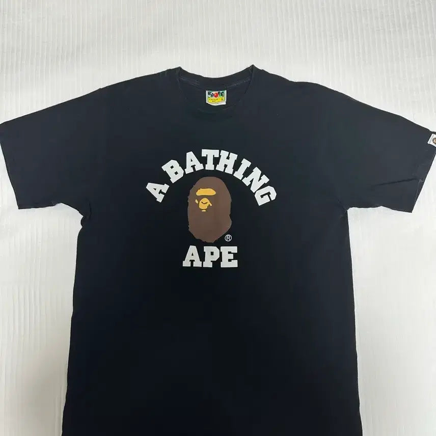 [BUNJANG] BAPE College Logo T-Shirt Black L / 베이프 컬리지 티셔츠 블랙L