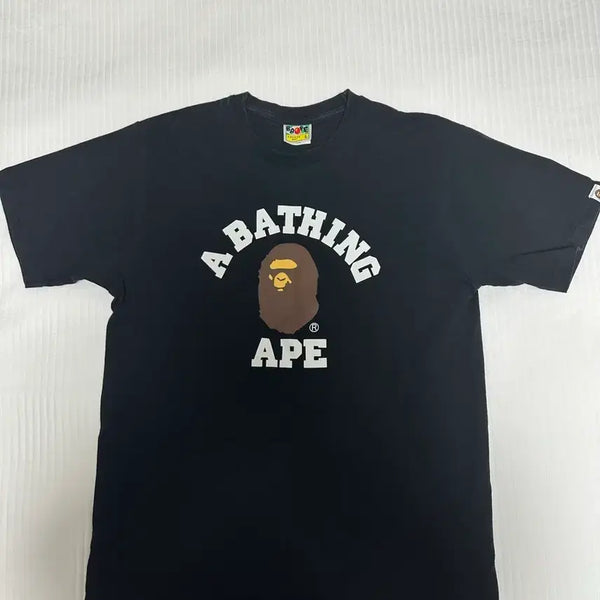 [BUNJANG] BAPE College Logo T-Shirt Black L / 베이프 컬리지 티셔츠 블랙L