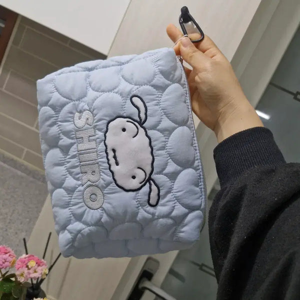 [BUNJANG] Quilted Crayon Shin-chan Shiro Pouch Clutch Bag / 이쁜 파우치 가방 가격내림!