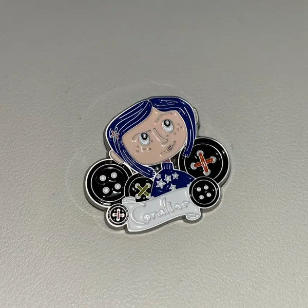 [BUNJANG] Coraline Movie CGV Exclusive Metal Badge / 코렐라인 영화 cgv 굿즈 패키지 금속 뱃지