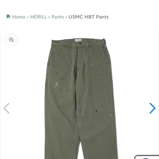 [BUNJANG] HERILL USMC HBT Pants Size 3 / 한국 배송 헤릴 HERILL USMC HBT 팬츠 3