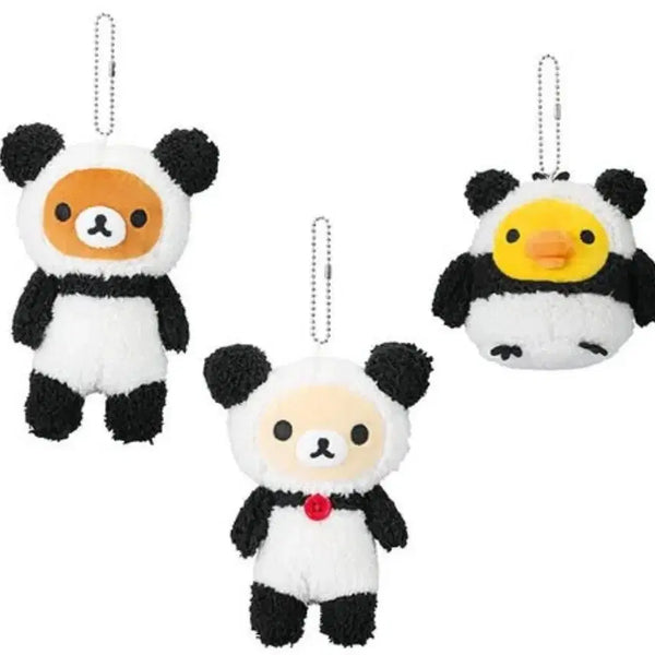 [BUNJANG] Rilakkuma Panda Plush Mascot Keyring (New) / 새상품) 리락쿠마 판다 인형 마스코트 키링