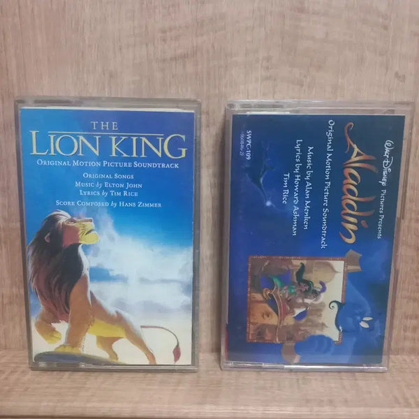 [BUNJANG] The Lion King & Aladdin Original Soundtrack Cassette Tape Set / 라이온킹 알라딘 OST 카세트테이프 세트