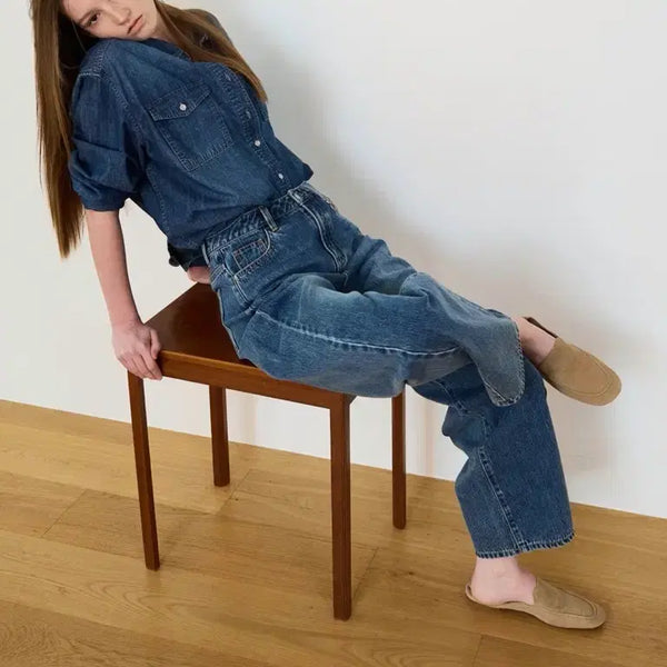 [BUNJANG] Covernat Denim Shirt and Denim Pants Set / 새상품) 커버낫 데님 셔츠 , 데님 팬츠