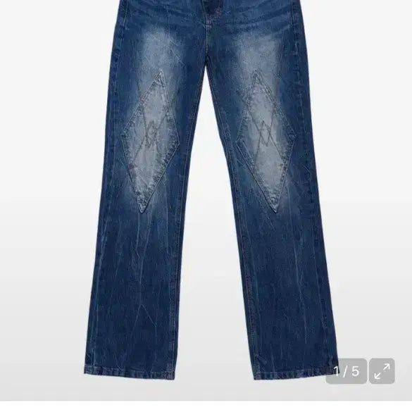 [BUNJANG] Etce Denim Patch Slim Straight Fit Jeans / etce 데님 DIA PATCH DENIM M사이즈