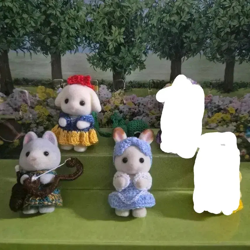 [BUNJANG] Sylvanian Families Baby/Newborn Size Knitted Outfit / 실바니안 신생인 뜨개옷