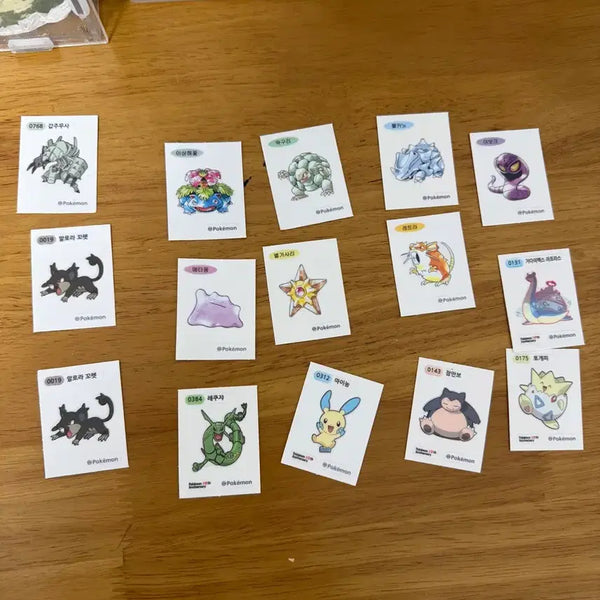 [BUNJANG] Pokemon Stickers (Ttibusil) / 포켓몬 띠뿌씰