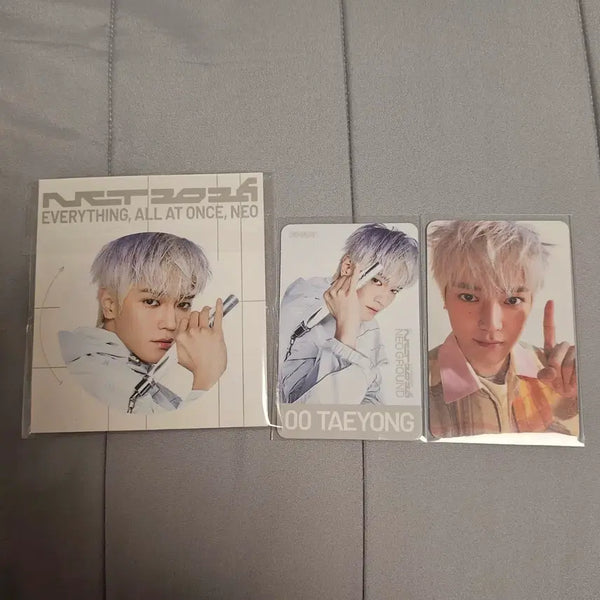 [BUNJANG] NCT 10th Anniversary Popup Taeyong Mission Badge + Trading Card Full Set / 엔시티 10주년 팝업 태용 미션뱃지+트레카 풀셋 판매