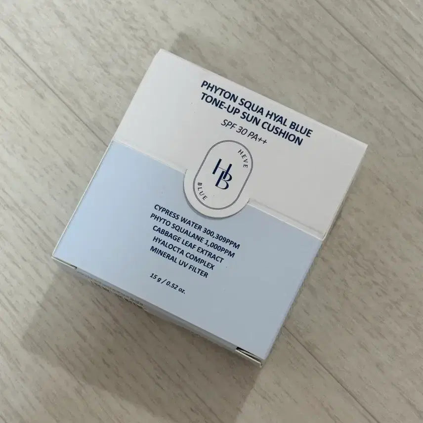 [BUNJANG] Haveblue Phyton Squalane Hyalblue Tone-Up Sun Cushion SPF30 PA++ / 헤브블루 피톤 스쿠아 히알블루 톤업 선쿠션