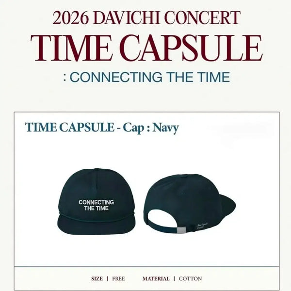 [BUNJANG] Davichi 2026 Concert Ball Cap Navy / 다비치 2026 콘서트 볼캡 네이비 색상