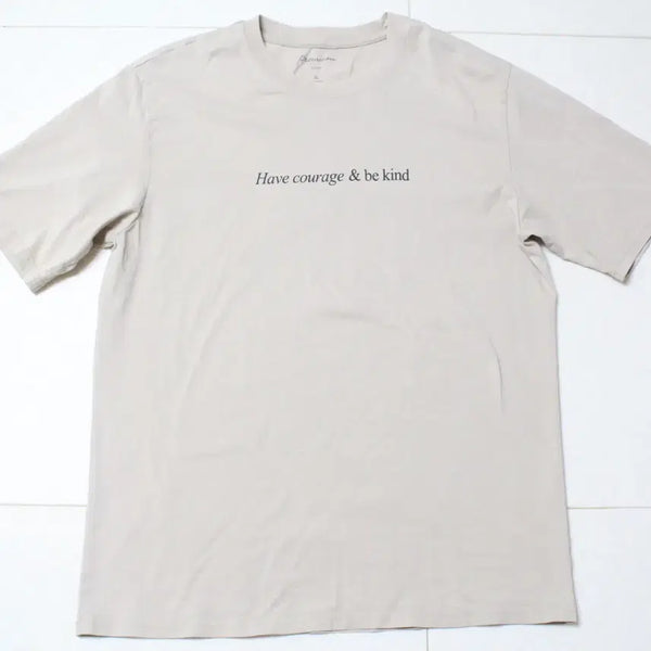 [BUNJANG] Spao Men's Lettering T-Shirt XL / 스파오 남성 반팔 레터링 티셔츠 XL사이즈