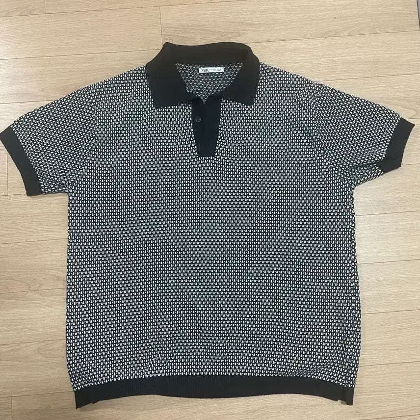 [BUNJANG] Zara Black Short Sleeve Knit Top (Size L / 105) / ZARA 블랙 L사이즈(105)