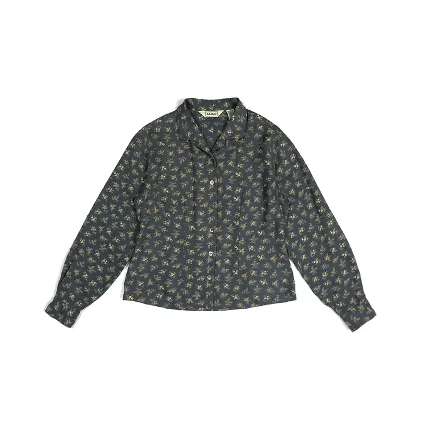 [BUNJANG] L.L. Bean Floral Rayon Blend Blouse / L.L. Bean floral shirt blouse