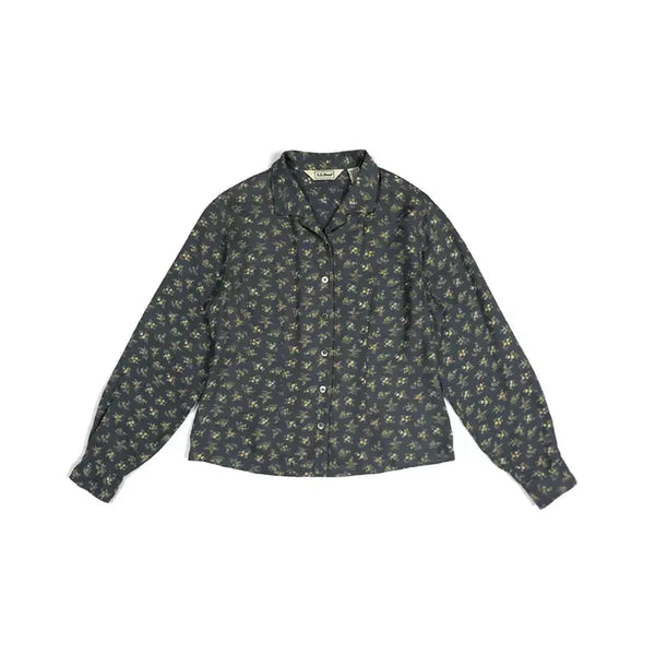 [BUNJANG] L.L. Bean Floral Rayon Blend Blouse / L.L. Bean floral shirt blouse