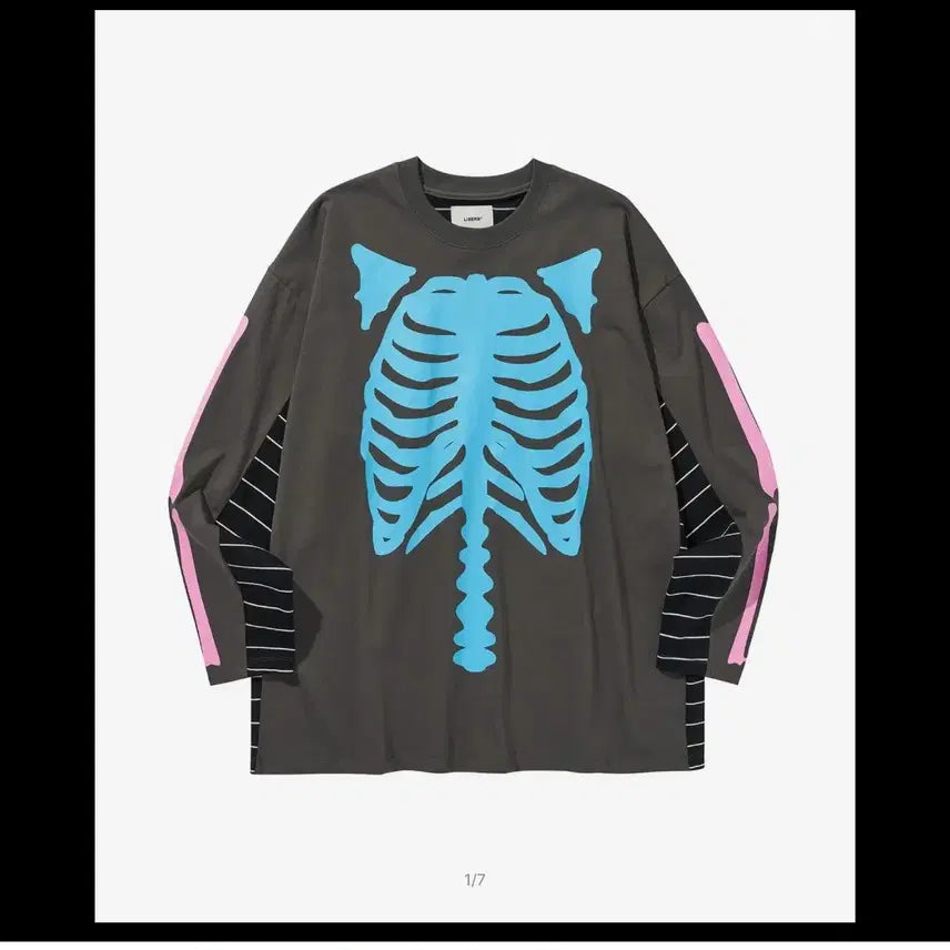 [BUNJANG] Libere PARADOX BONE SLEEVE TEE / 리베레 PARADOX BONE SLEEVE TEE / (미개봉 새상품)
