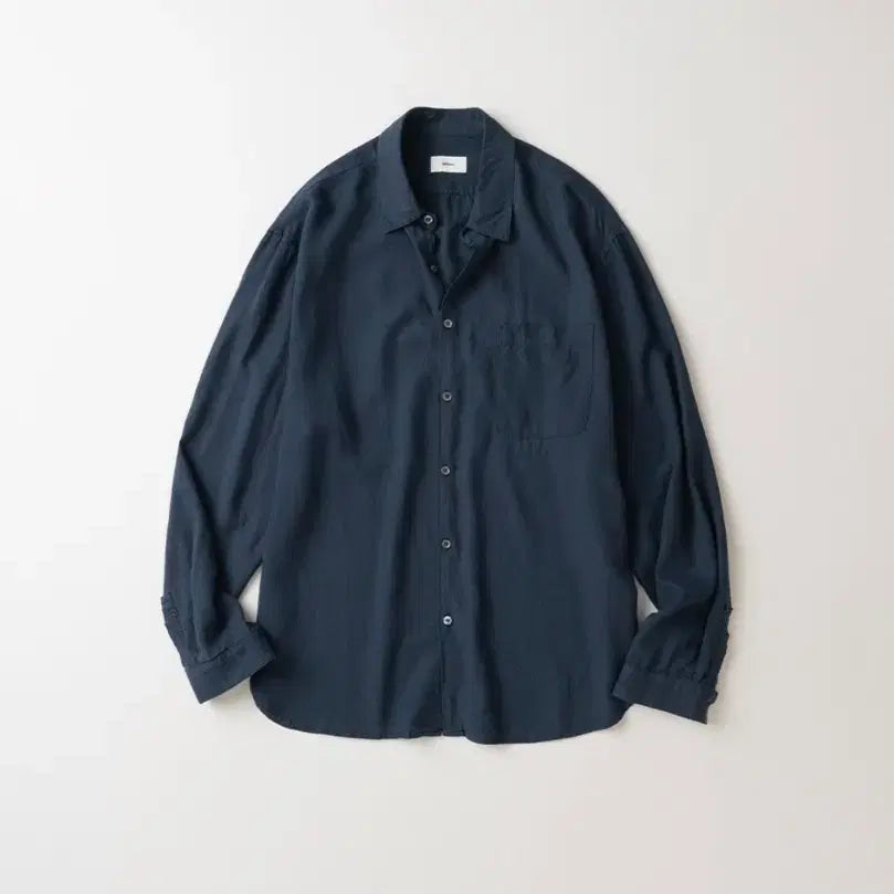 [BUNJANG] My Library Natural Linen Rayon Shirt - Midnight Ocean / [구매] 마이라이브러리 린넨 셔츠