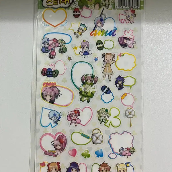 [BUNJANG] Shugo Chara! Classic Speech Bubble Sticker / 캐릭캐릭체인지 고전 투명 말풍선 스티커