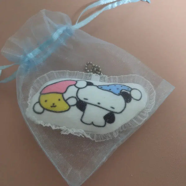 [BUNJANG] Fluffy Things Good Night Frill Cushion Keyring / 플러피띵스 굿나잇 프릴쿠션키링