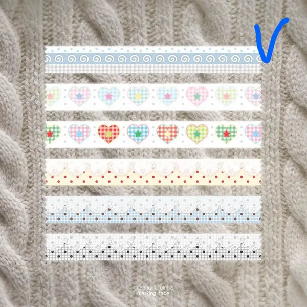 [BUNJANG] Creamy Crumbs Washi Tape Set / 크리미크럼즈 마테 2개 일괄