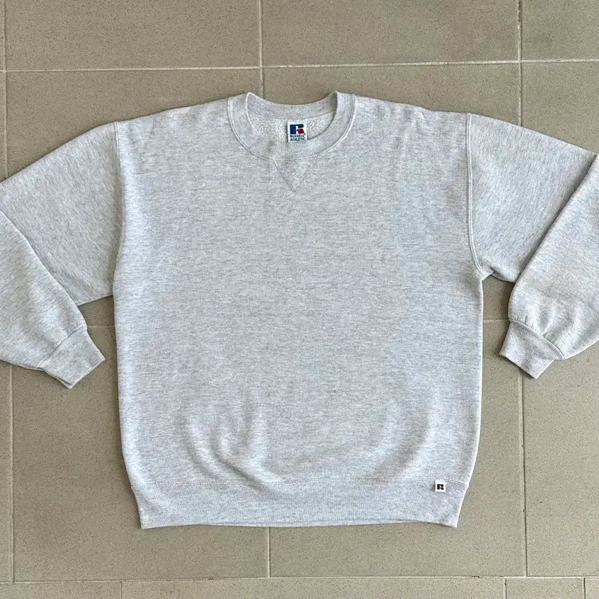 [BUNJANG] 90s Russell Athletic Sweatshirt Bright Grey XL Made in USA / 90s 빈티지 러셀 스웻셔츠 밝은그레이 XL USA