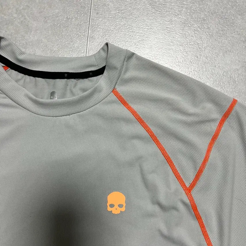 [BUNJANG] Hydrogen Skull Performance Short Sleeve T-Shirt - Grey / [L] 하이드로겐 스컬 기능성 반팔 그레이