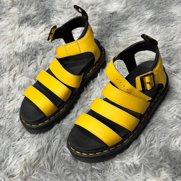 [BUNJANG] Dr. Martens Blair Yellow Sandals Size 240 / 닥터마틴 블레어 샌들 240