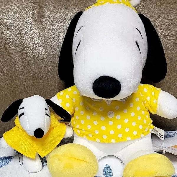 [BUNJANG] Peanuts Snoopy Pajama Plush & Keychain Doll Set / 피너츠 스누피 잠옷 인형/스누피 키링인형 세트 (새상품)