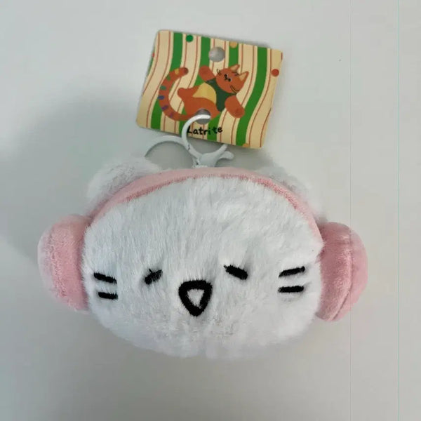 [BUNJANG] Latrite Cat Character Pouch with Keychain / Latrite 고양이 캐릭터 파우치  키링