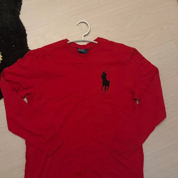 [BUNJANG] Polo Ralph Lauren Red Long Sleeve T-Shirt / 빅포니 폴로 랄프로렌 레드 긴팔 티셔츠 롱슬리브