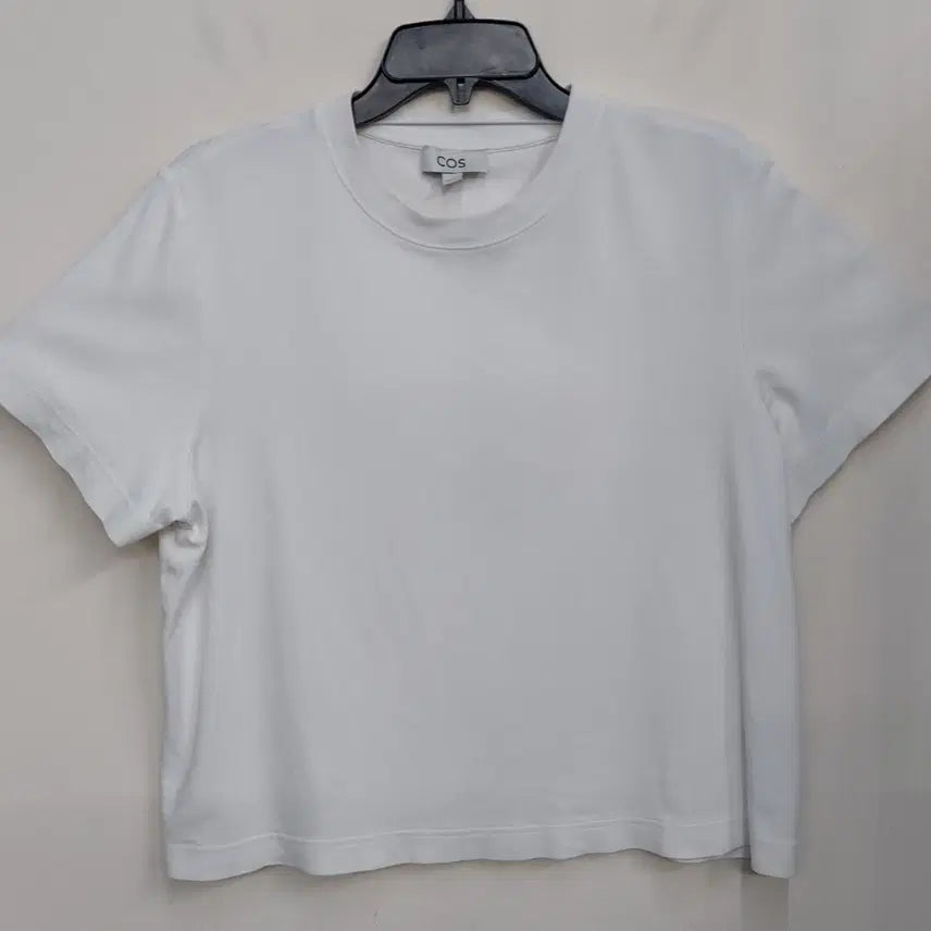 [BUNJANG] COS L White Wide Short-Sleeve T-Shirt / COS코스 L 와이드 숏슬리브 반팔 티셔츠. WH. A.