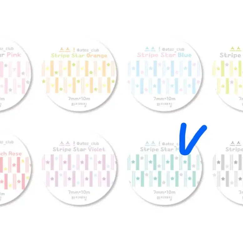 [BUNJANG] Atoz Club Washi Tape Bundle Set / 에이투지클럽 마테 일괄