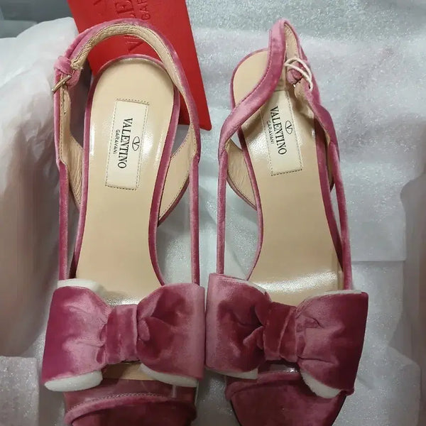 [BUNJANG] Valentino Velvet Ribbon Sandals / 새것/정품)발렌티노 벨벳 리본 샌들