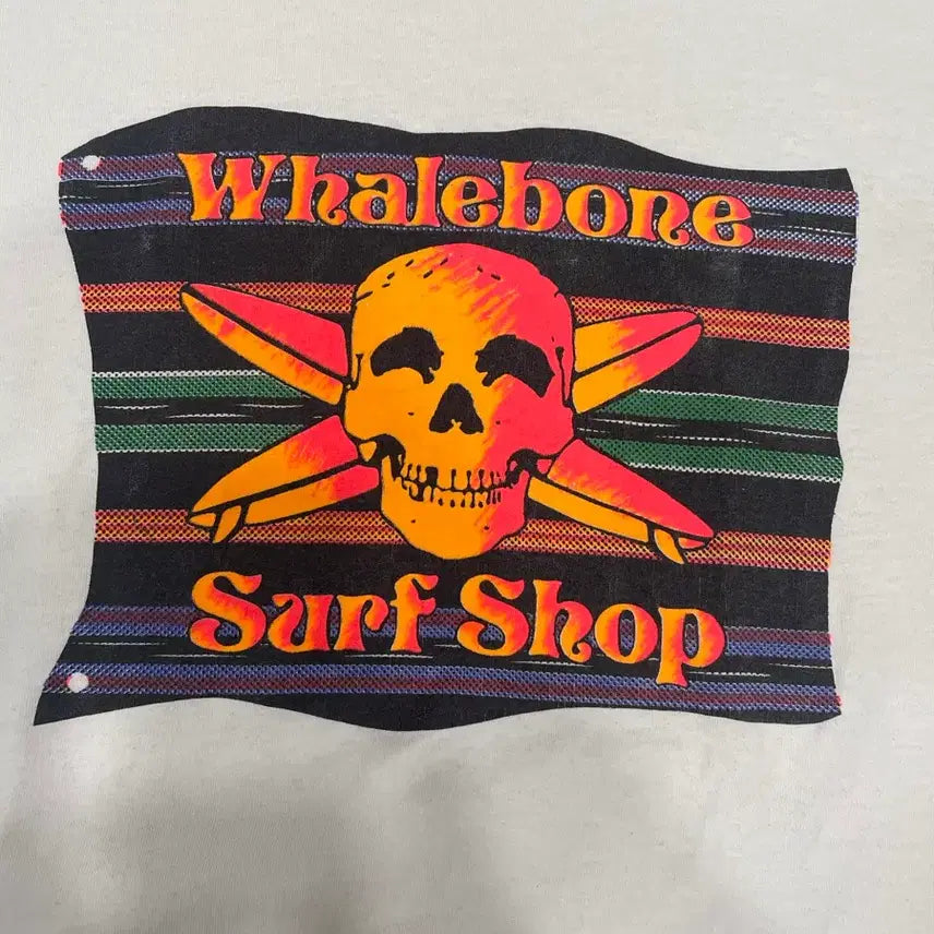 [BUNJANG] 90s Whalebone Surf Shop Skull Print T-Shirt XL / 90s Whalebone surf Shop 해골 프린팅 티셔츠XL