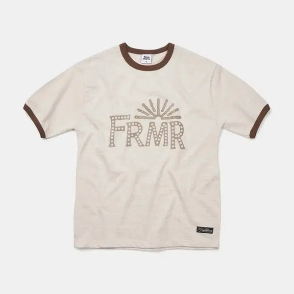 [BUNJANG] PRIMARIE DNLIGHT RINGER T-SHIRT [Oatmeal] / 프리마리오 던라이트 링거 티셔츠 [오트밀]