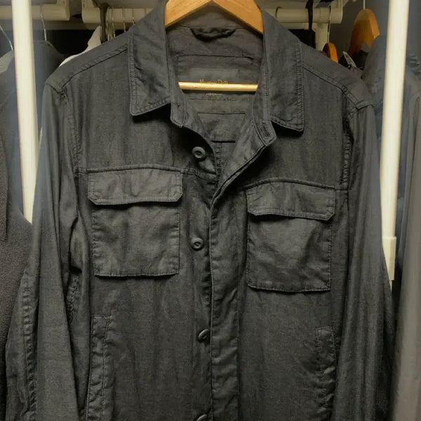 [BUNJANG] Massimo Dutti Black Linen Jacket M / 마시모두띠 리넨 자켓 블랙 100(M)
