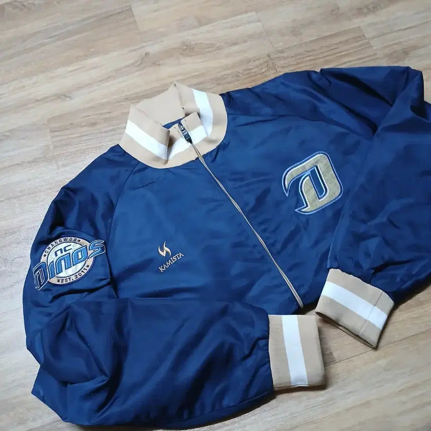 [BUNJANG] NC Dinos Baseball Varsity Jacket / nc다이노스 엔씨 야구자켓 바시티 유니폼 오버핏