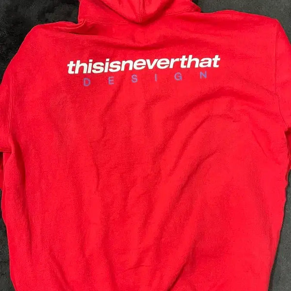 [BUNJANG] Thisisneverthat Red Hoodie L / 디스이즈네버댓 레드 후드티 L