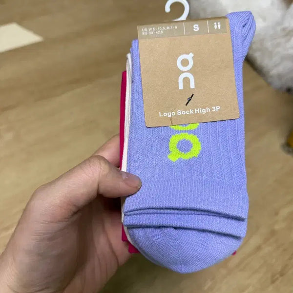 [BUNJANG] On Running Logo Socks High S (Women's) / (새상품) 온러닝 로고 삭스 하이 S (여성용)