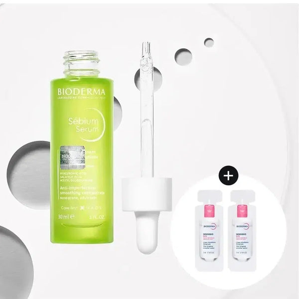 [BUNJANG] Bioderma Sébium Serum 30ml Set (with Sensibio H2O 5ml*2) / 바이오더마 세비엄 세럼 30ml 기획 (+센시비오 H2O 5ml*2)