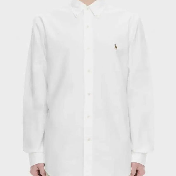 [BUNJANG] Polo Custom Fit Oxford Shirt White XL New / [XL] 폴로 커스텀 핏 옥스퍼드 셔츠 화이트 새상품